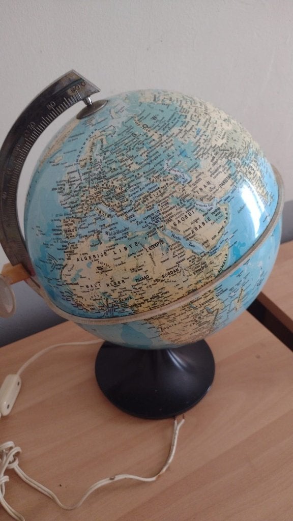 Vintage Wereldbol, Huis en Inrichting, Ophalen, Gebruikt