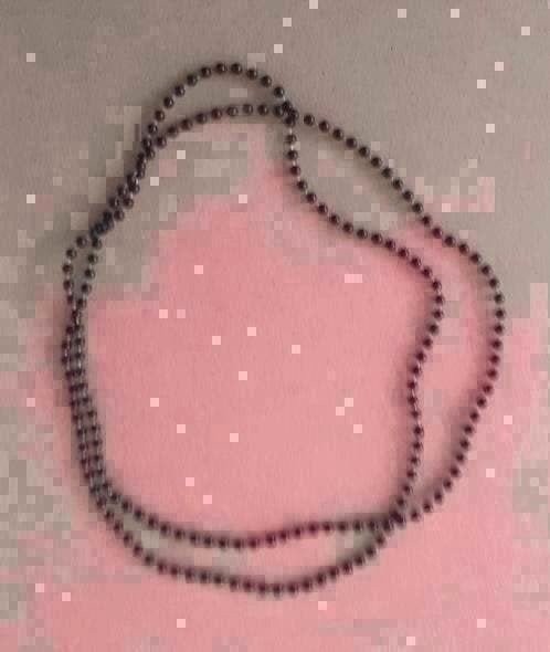 Kunststof Ketting 100 cm donkerbruin, Ophalen of Verzenden, Zo goed als nieuw, Bruin, Overige materialen