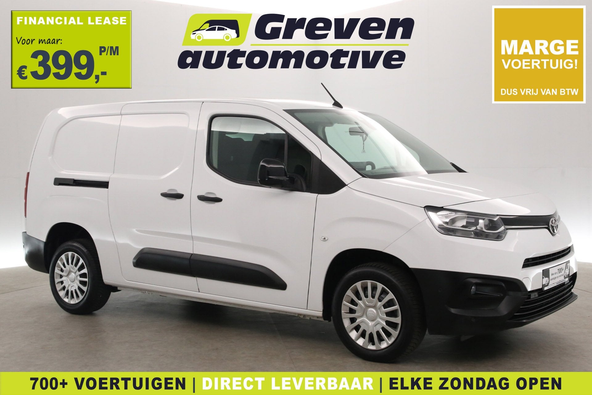 Toyota PROACE CITY 1.5 D-4D L2H1 102PK | Marge | 3 Zits | Ai, Auto's, Voorwielaandrijving, Gebruikt, Euro 6, 4 cilinders