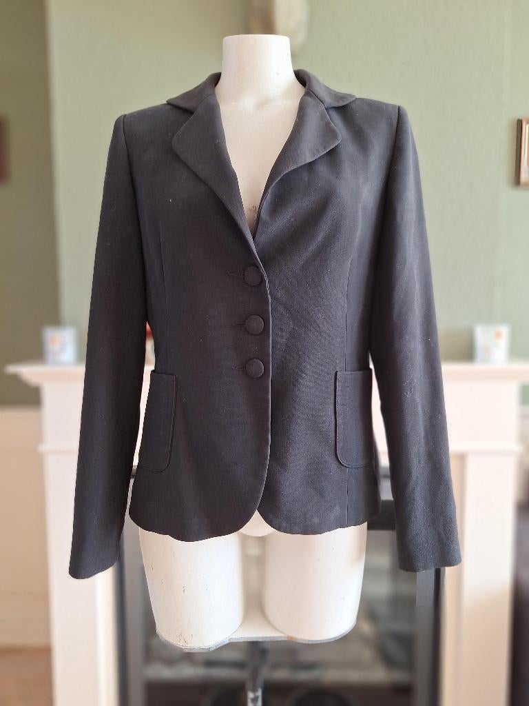 Sandro Ferrone zwarte blazer IT 46 NL 40 jasje, Kleding | Dames, Jasjes, Kostuums en Pakken, Maat 38/40 (M), Verzenden, Zwart