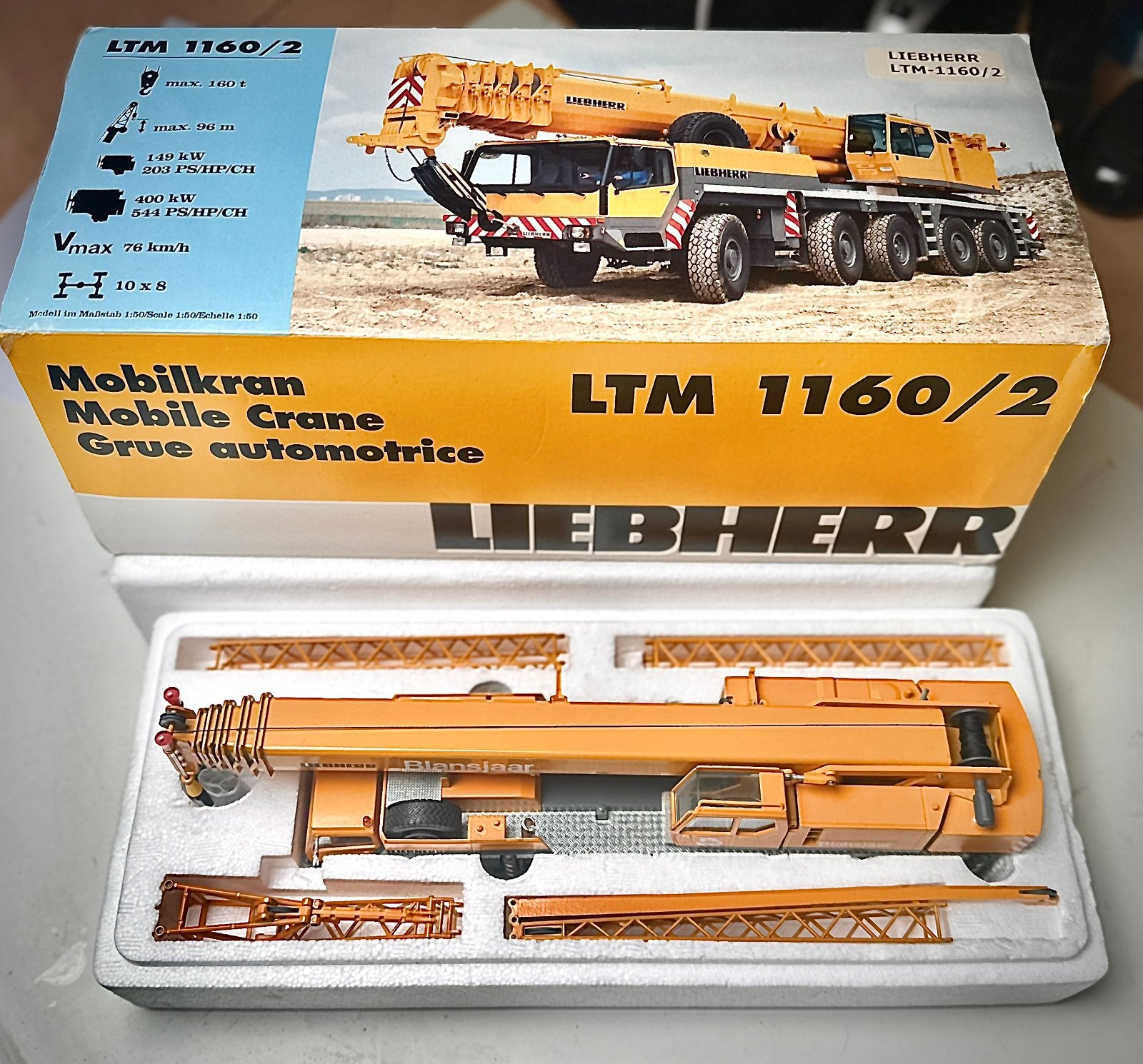 Liebherr LTM 1160/2 met extra jip delen, Ophalen, Zo goed als nieuw, Hijskraan, Tractor of Landbouw, Conrad