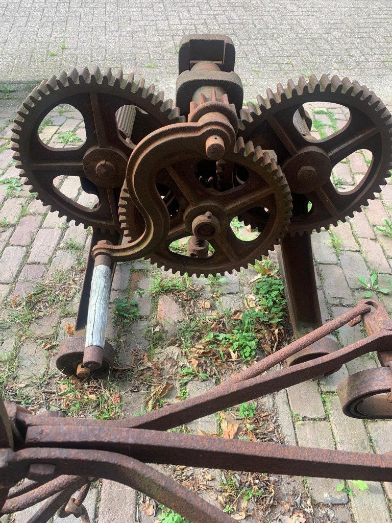 Antieke hoepelwals voor wagenmakers/smeden - Brocante, Antiek en Kunst, Ophalen