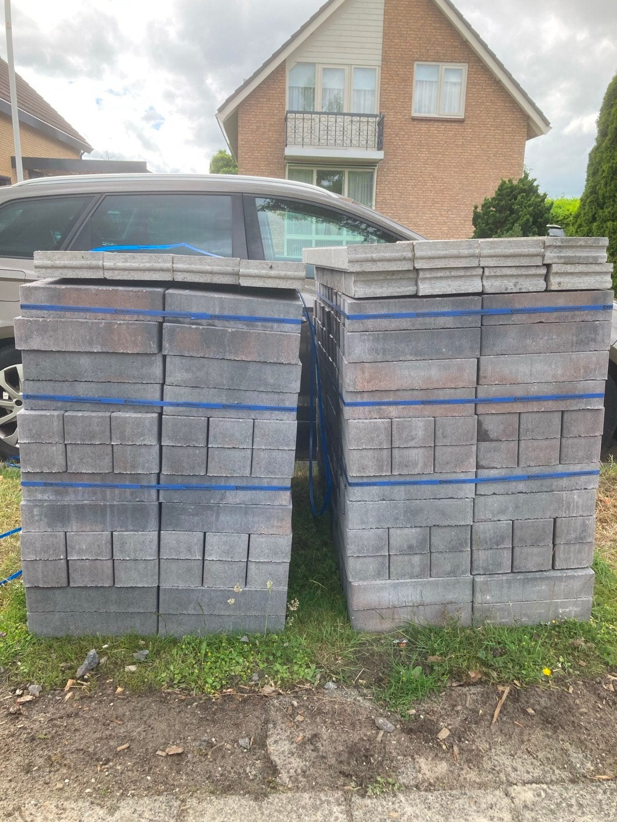 Klinkers Oud Drachten XL, opsluitbanden en stapelblokken, Ophalen, Beton, Klinkers