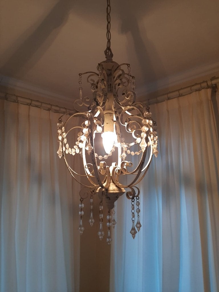 brocante lamp, Ophalen of Verzenden