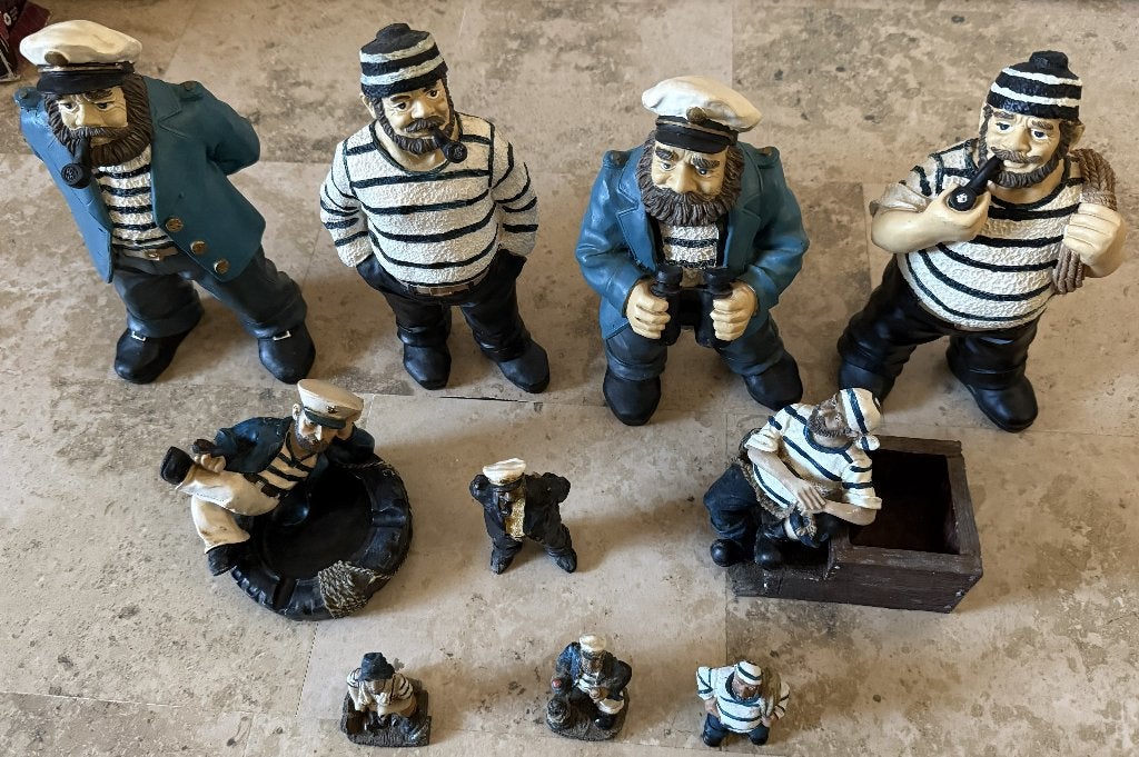 10x Beeldjes zeeman / matroos, Verzamelen, Beelden en Beeldjes, Zo goed als nieuw, Mens, Ophalen of Verzenden