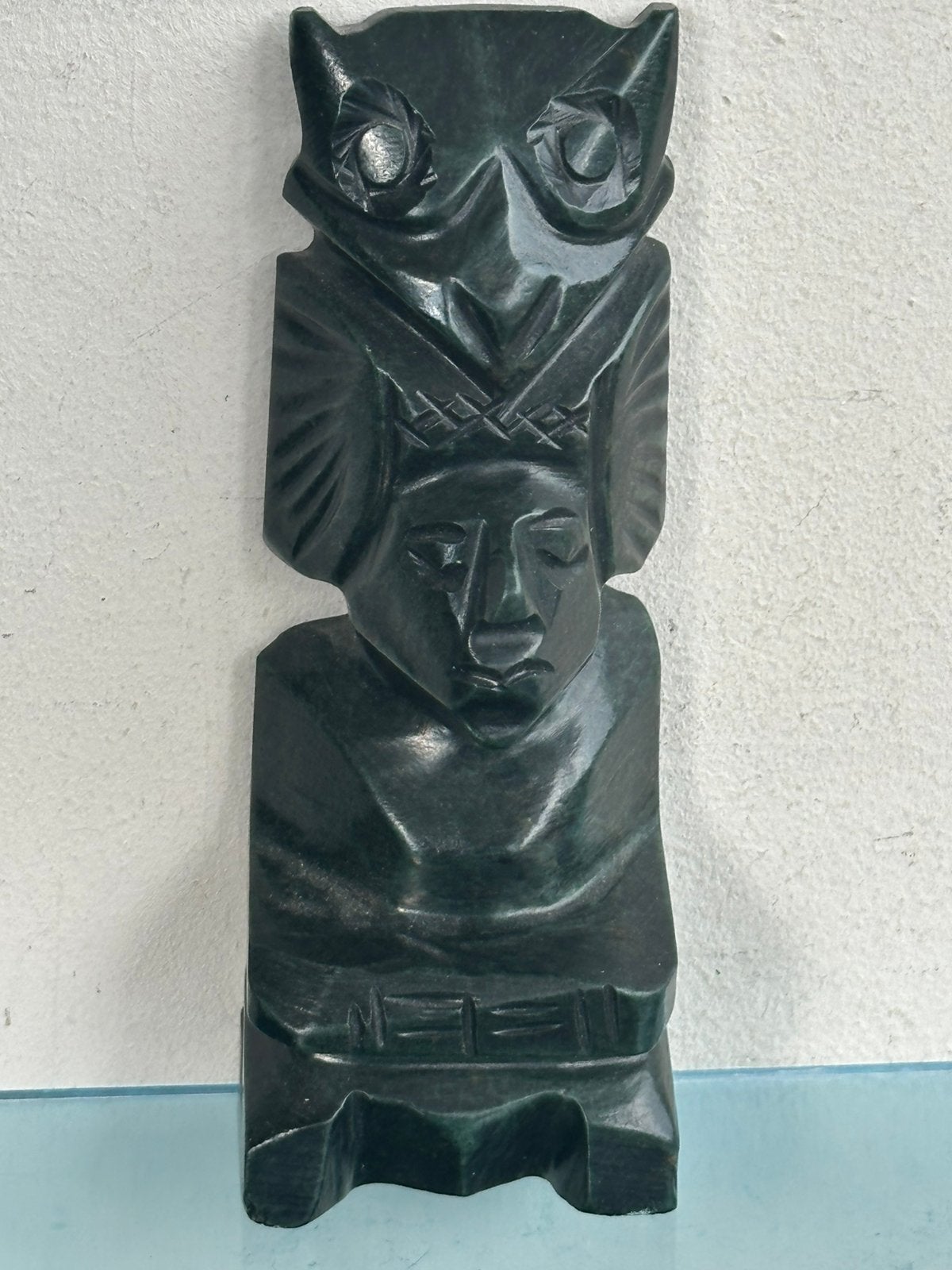 Kleine stenen  Totempaal Canada 12.5 cm, Ophalen of Verzenden