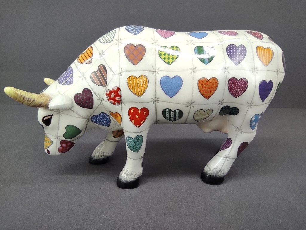CowParade / Cow Parade Koe “Cali Cow” MEDIUM, Antiek en Kunst, Ophalen of Verzenden, Beeld, Meerkleurig, Handgemaakt