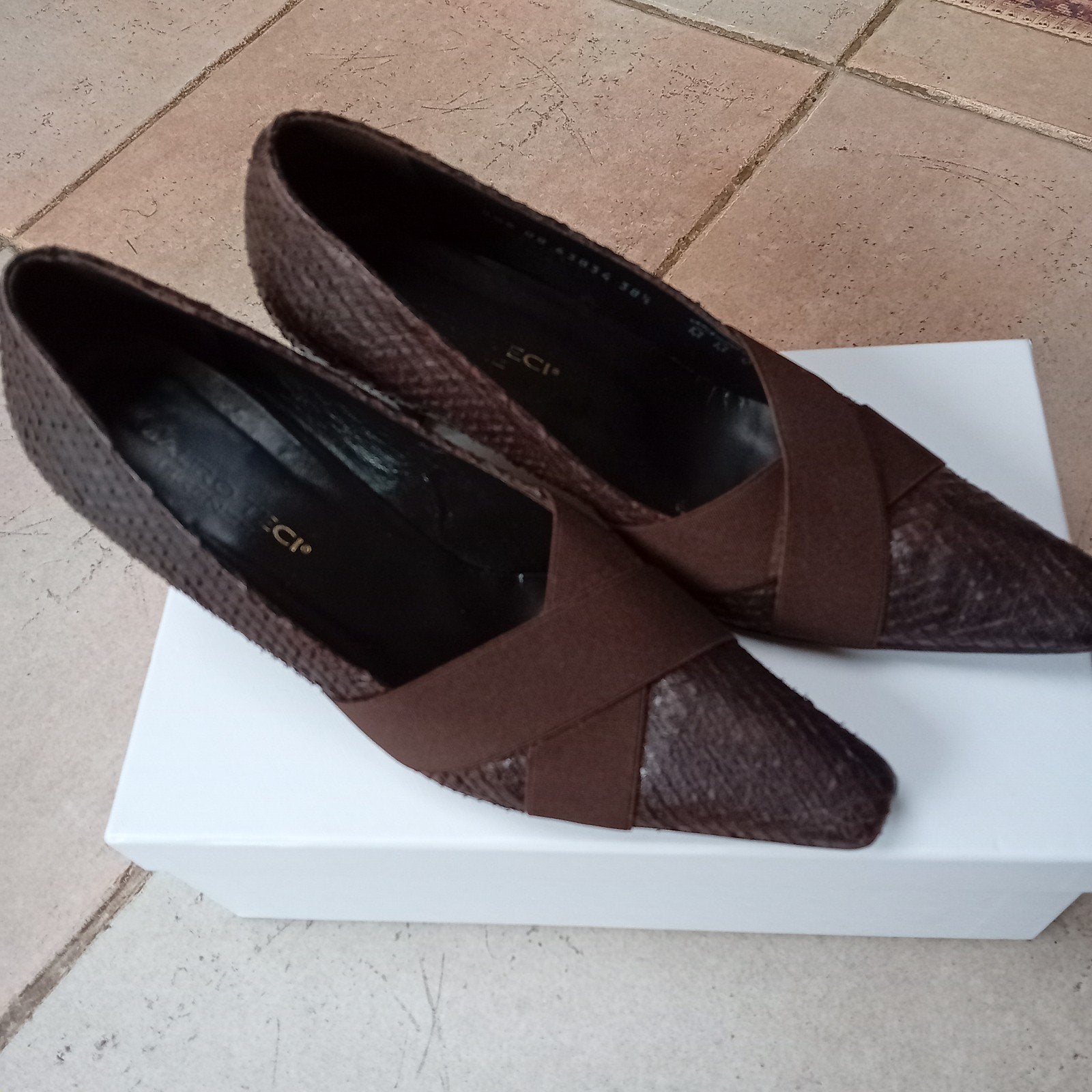 Mauro Teci bruine pumps 38 1/2, Mauro Teci, Pumps, Bruin, Verzenden