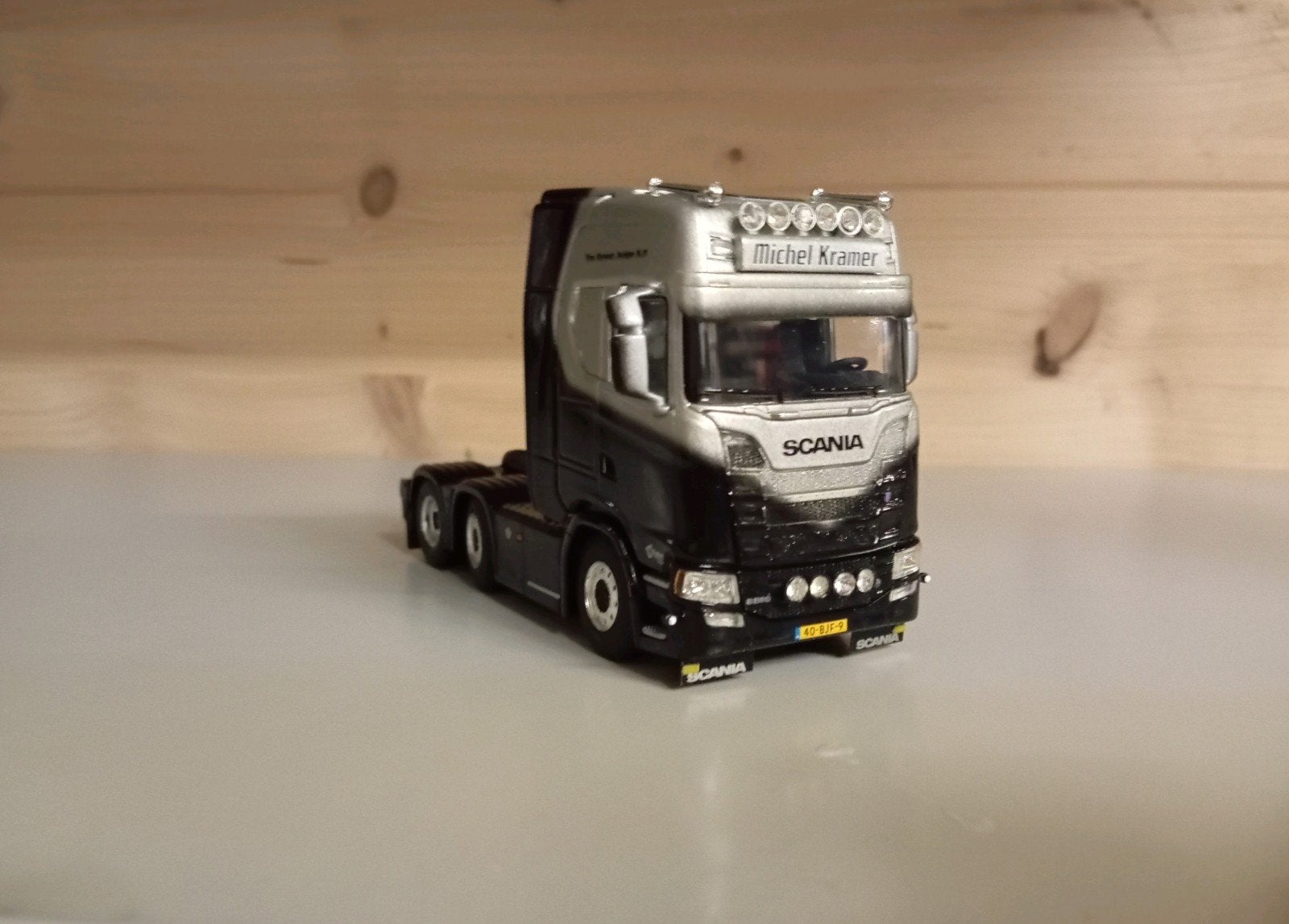 Scania S Michel Kramer WSI, Hobby en Vrije tijd, Modelauto's | 1:50, Ophalen of Verzenden, Zo goed als nieuw, Bus of Vrachtwagen