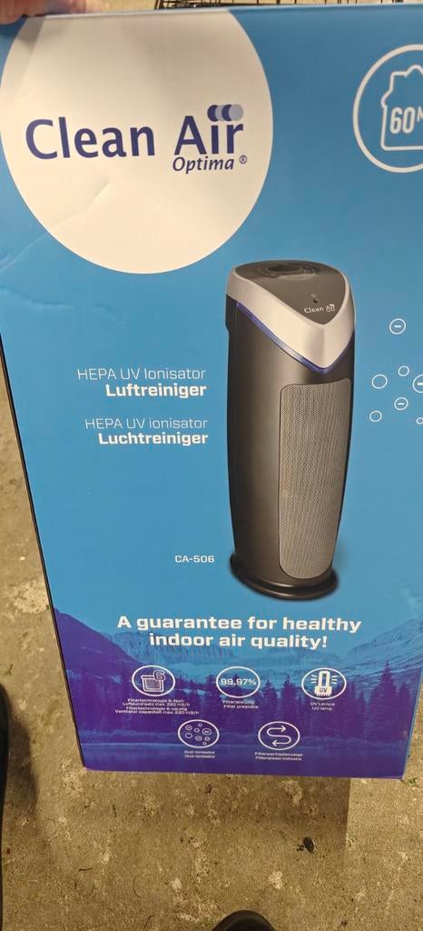 Clean Air Optima CA-506 HEPA UV Ionisator Luchtreiniger, Ophalen, Zo goed als nieuw, Luchtreiniger