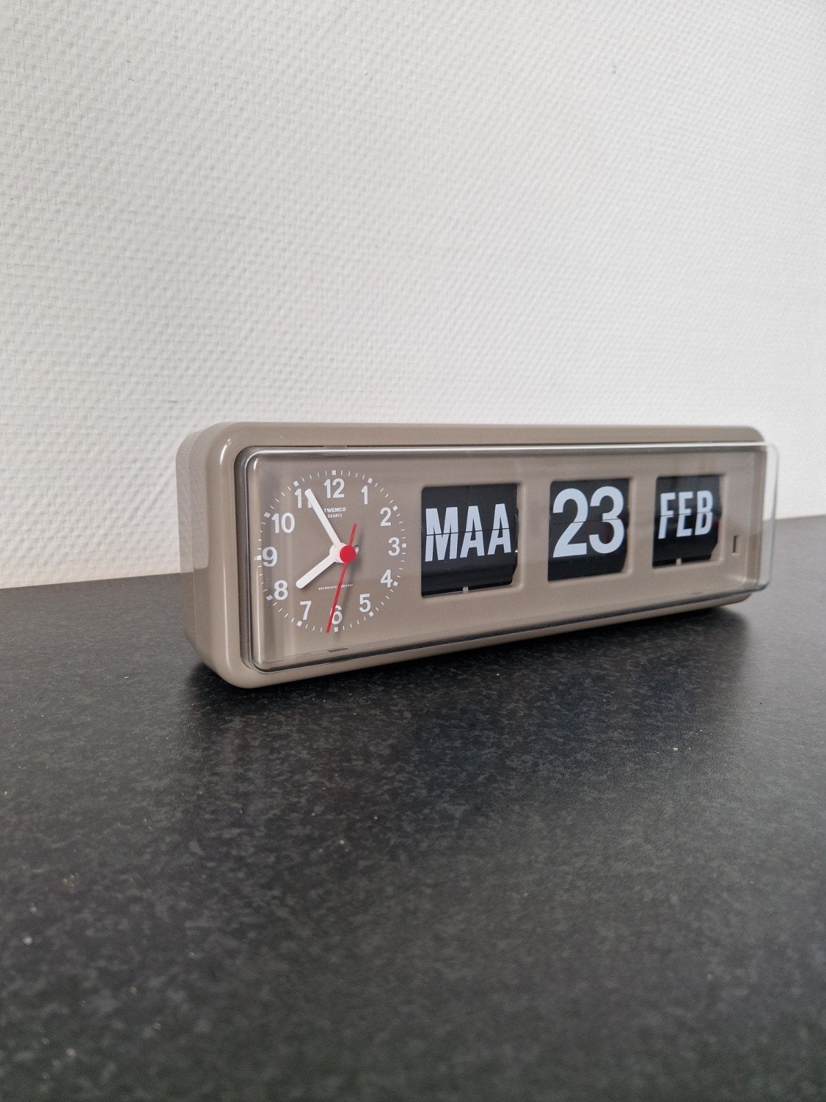 Twemco design flipklok retro minimalist BQ38, Ophalen of Verzenden