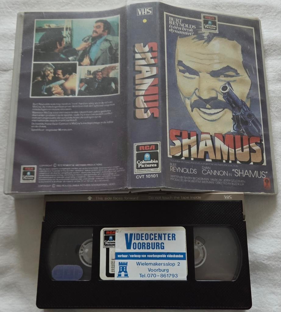 Burt Reynolds Shamus VHS Actie EX-RENTAL, Vanaf 16 jaar, Ophalen of Verzenden, Gebruikt, Actie en Avontuur