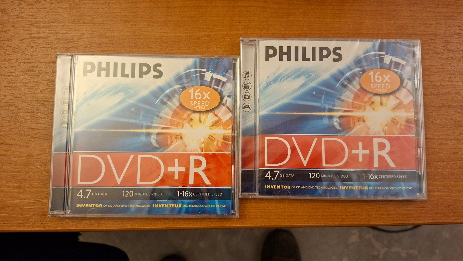 Philips DVD+R 4.7 GB 16x Speed (2 stuks), Ophalen of Verzenden, Nieuw, Dvd, Philips