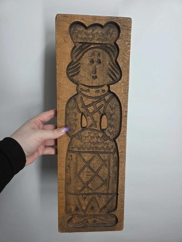 Grote antieke speculaasplank koekjesplank wandbord, Ophalen of Verzenden