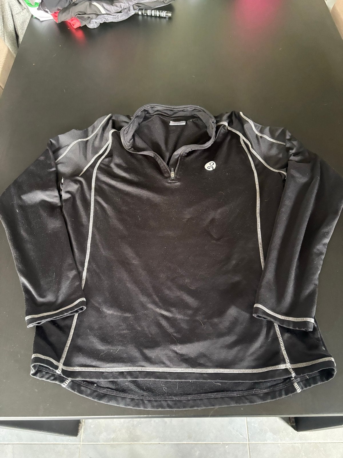 Leontien Sportshirt Zwart Maat M, Fitness, Maat 48/50 (M), Zwart, Ophalen of Verzenden