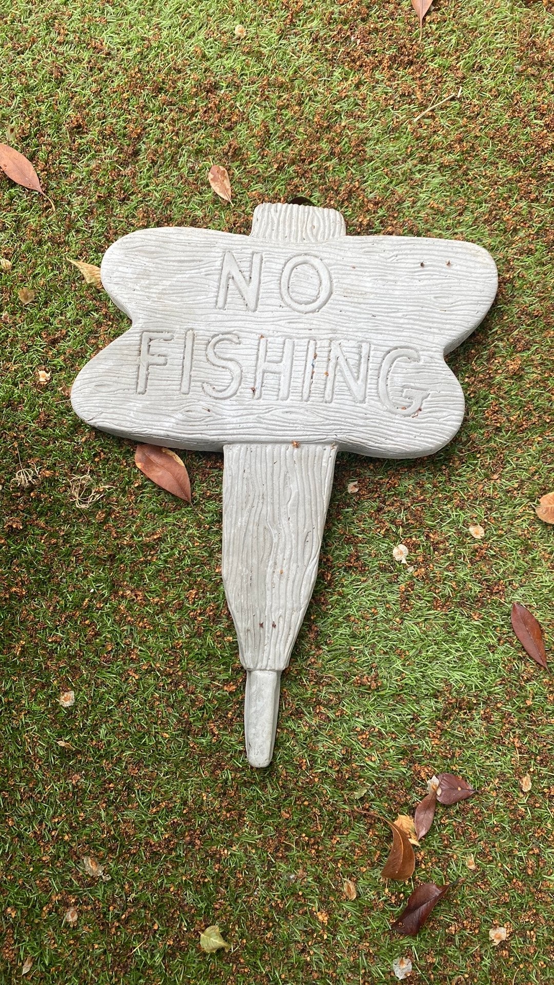 Bordje no fishing, Tuin en Terras, Ophalen, Zo goed als nieuw