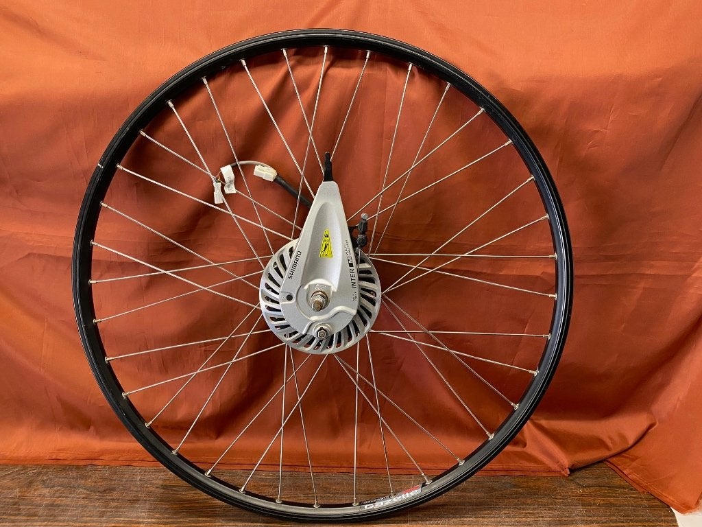 Gazelle Orange Accu bekabeling/  panasonic wiel/ tandwielset, Gebruikt