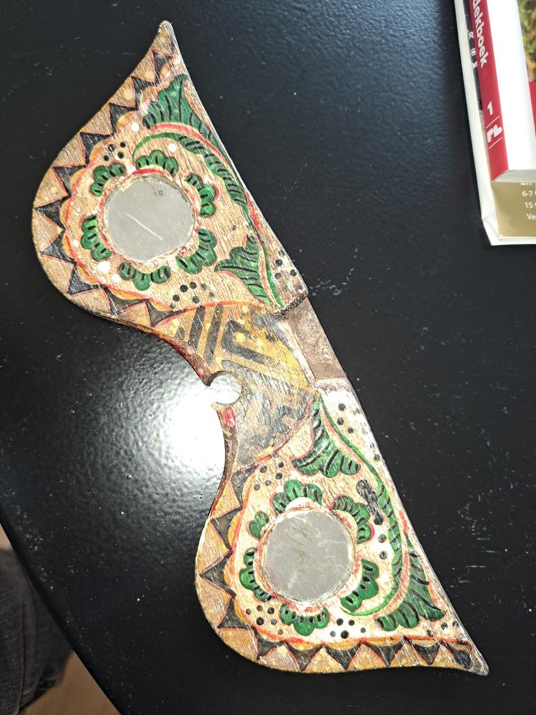 Decoratieve Houten Vlinder met Spiegeltjes, Ophalen of Verzenden