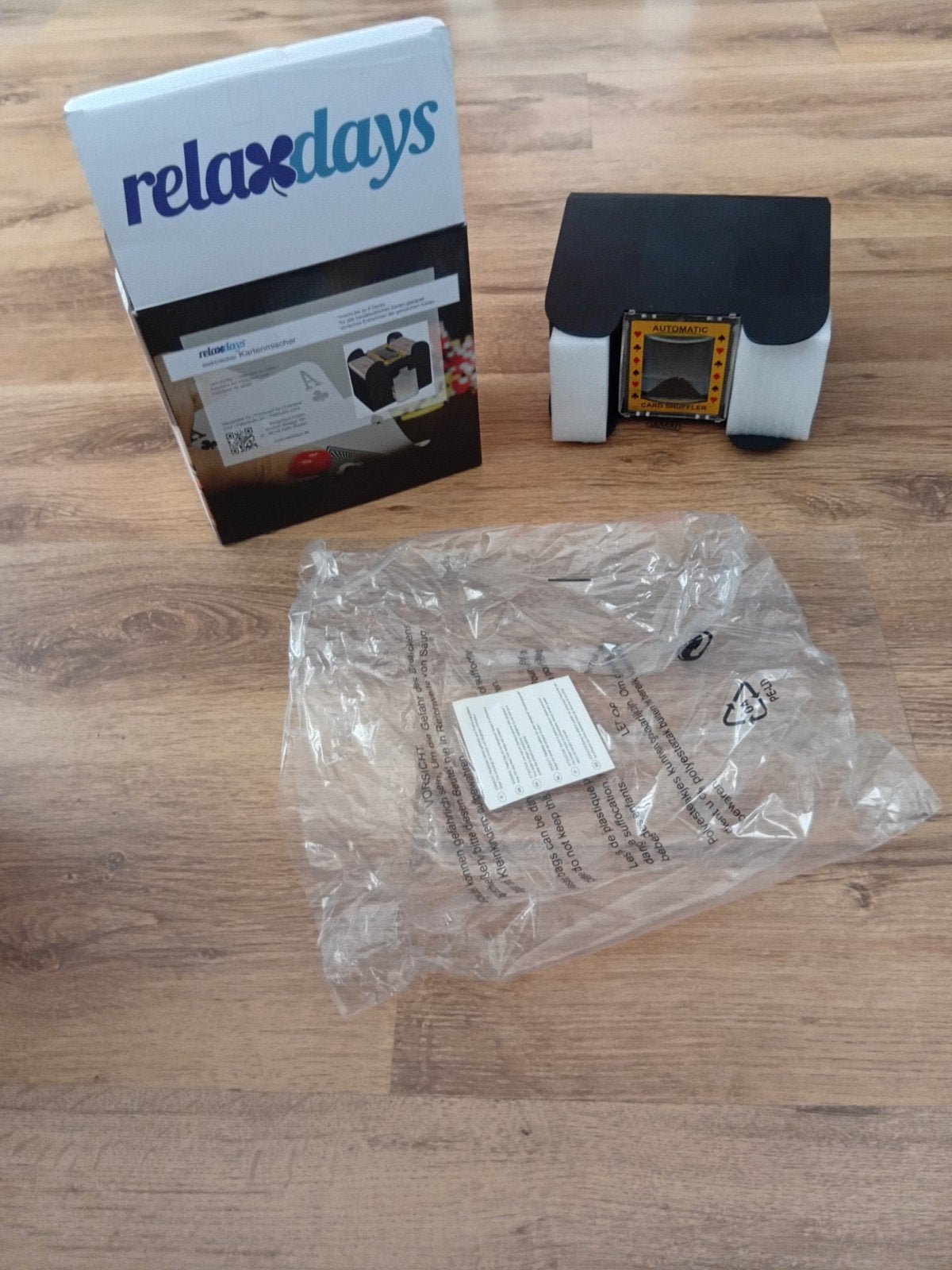 Automatische Kaartenschudmachine - Relaxdays, Hobby en Vrije tijd, Een of twee spelers, Ophalen of Verzenden, Nieuw, Relaxdays