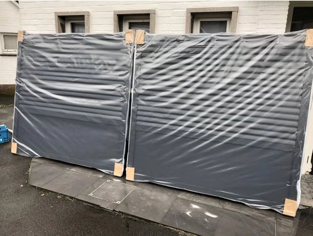 schuifpoort Aluminium VERO, Tuin en Terras, Tuinhekken en Hekwerk, Ophalen, Gebruikt, IJzer, Overige typen