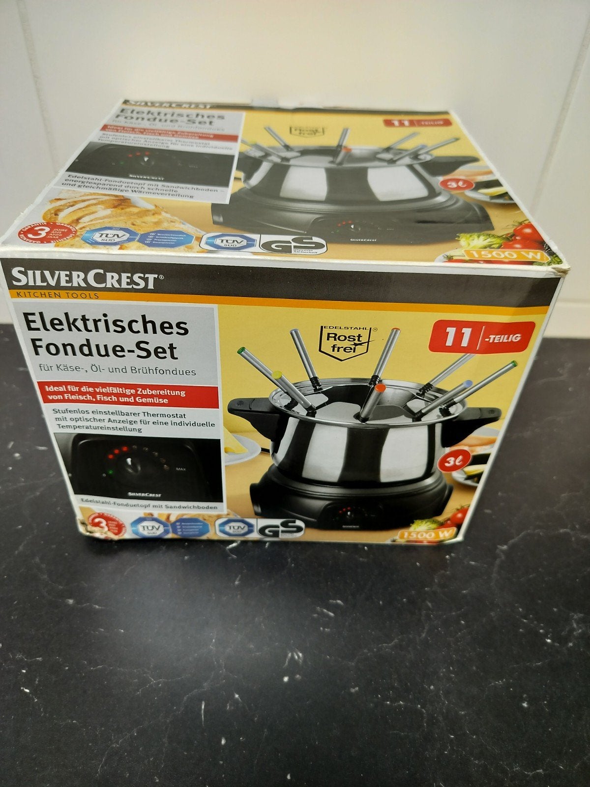SilverCrest Elektrische Fondue-Set - 1500W, 11-delig, Ophalen, Zo goed als nieuw