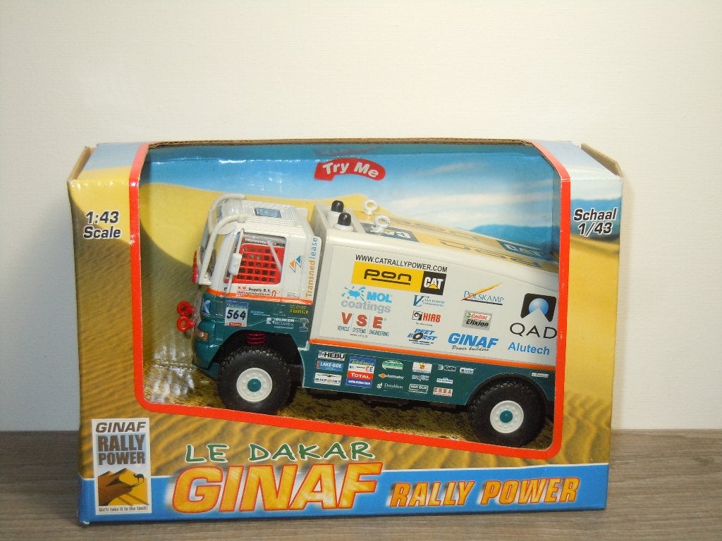 Ginaf Rally Power Le Dakar van Ginkel - 1:43 in Box, Overige merken, Verzenden, GINAF, Onbekend