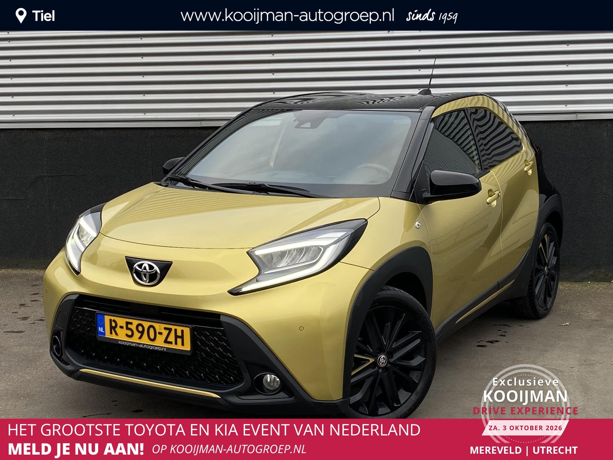 Toyota Aygo X 1.0 VVT-i MT Premium NL-auto vol luxe boekjes, Voorwielaandrijving, Dealer onderhouden, Gebruikt, 4 stoelen