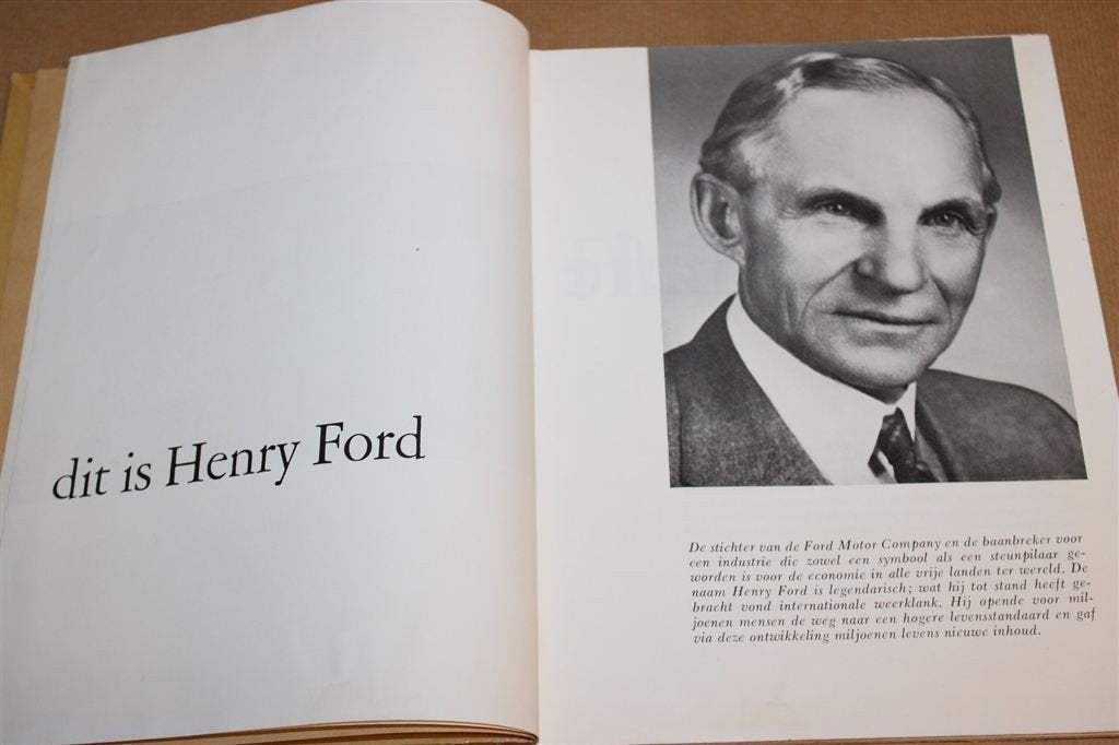 Henry Ford Herdenking 1863-1963 — Biografie, Ford Nederland, Ophalen of Verzenden, Gelezen, Ford