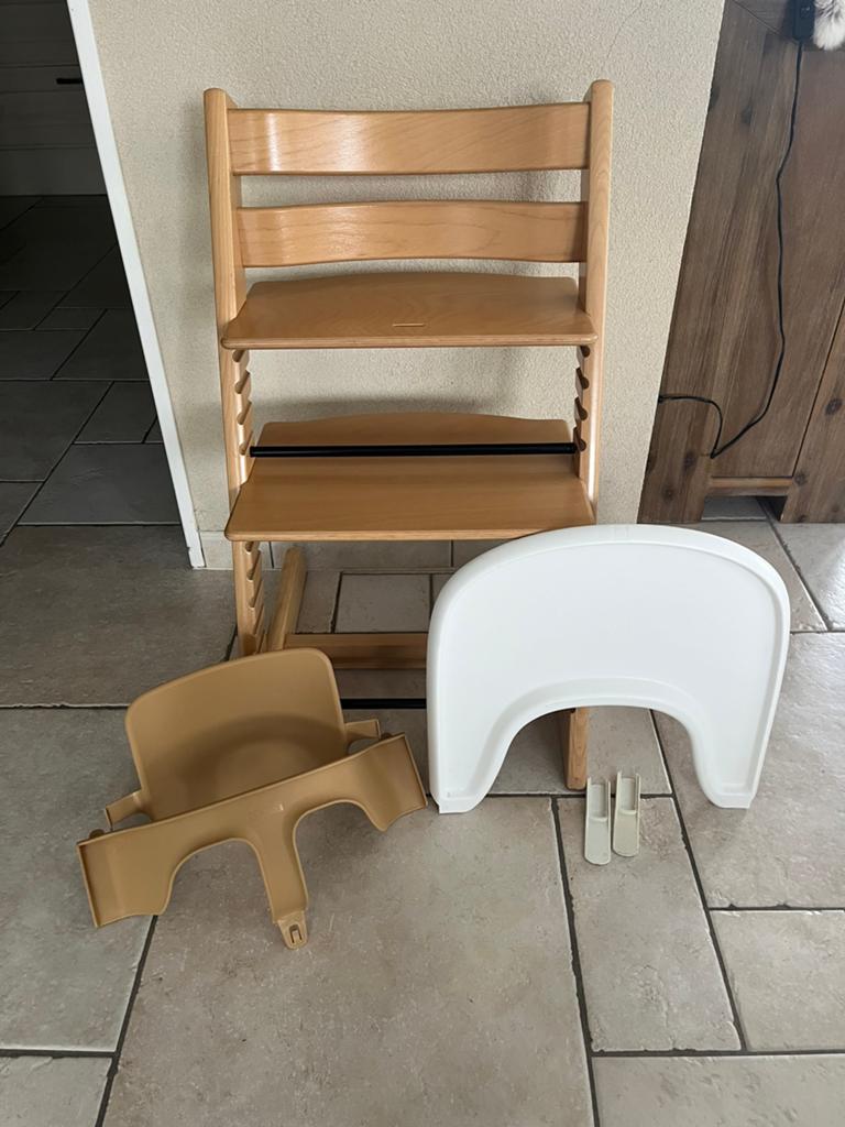 Stokke Tripp Trapp stoel triptrap kinderstoel nieuwste Model, Ophalen, Zo goed als nieuw, Meegroeistoel