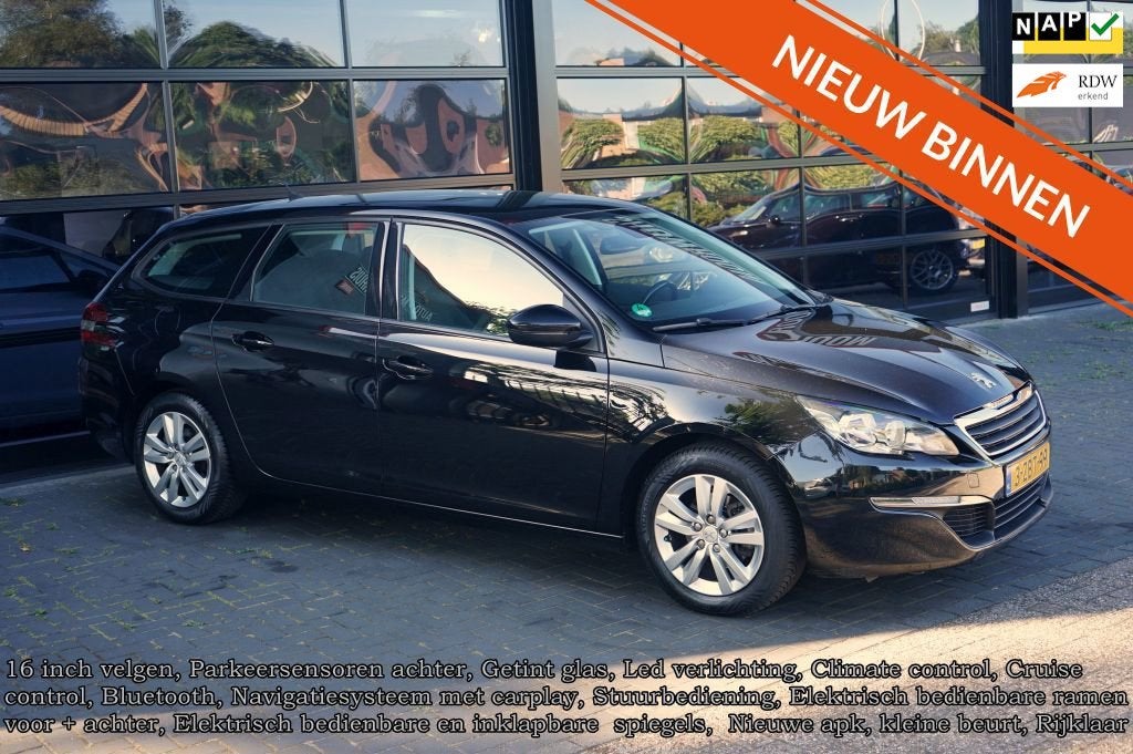 Peugeot 308 SW 1.2 PureTech Active, PDC, Clima, Navi, Panoda, Stof, Gebruikt, 1199 cc, 1165 kg