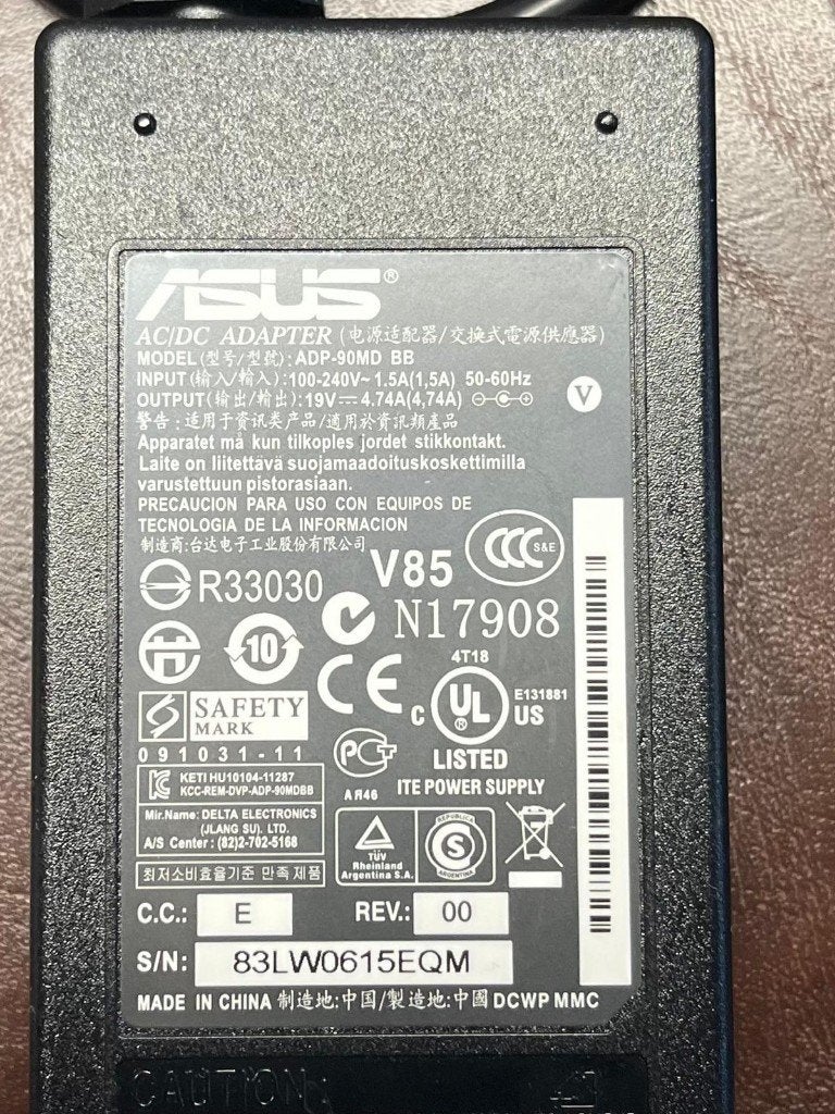 ASUS AC/DC Adapter ADP-90MD BB - 19V 4.74A Oplader, Ophalen of Verzenden, Gebruikt, ASUS