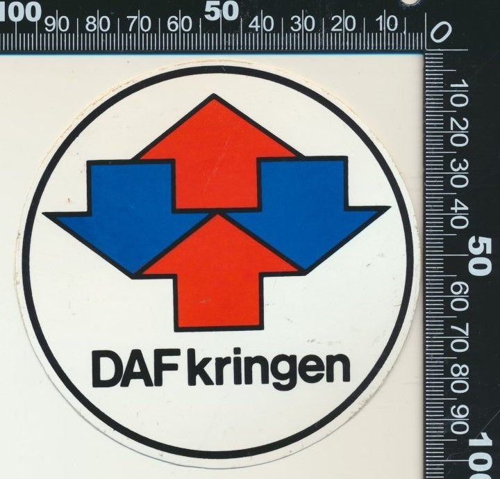 Sticker: Daf - Kringen, Ophalen of Verzenden, Zo goed als nieuw, Bedrijf of Vereniging
