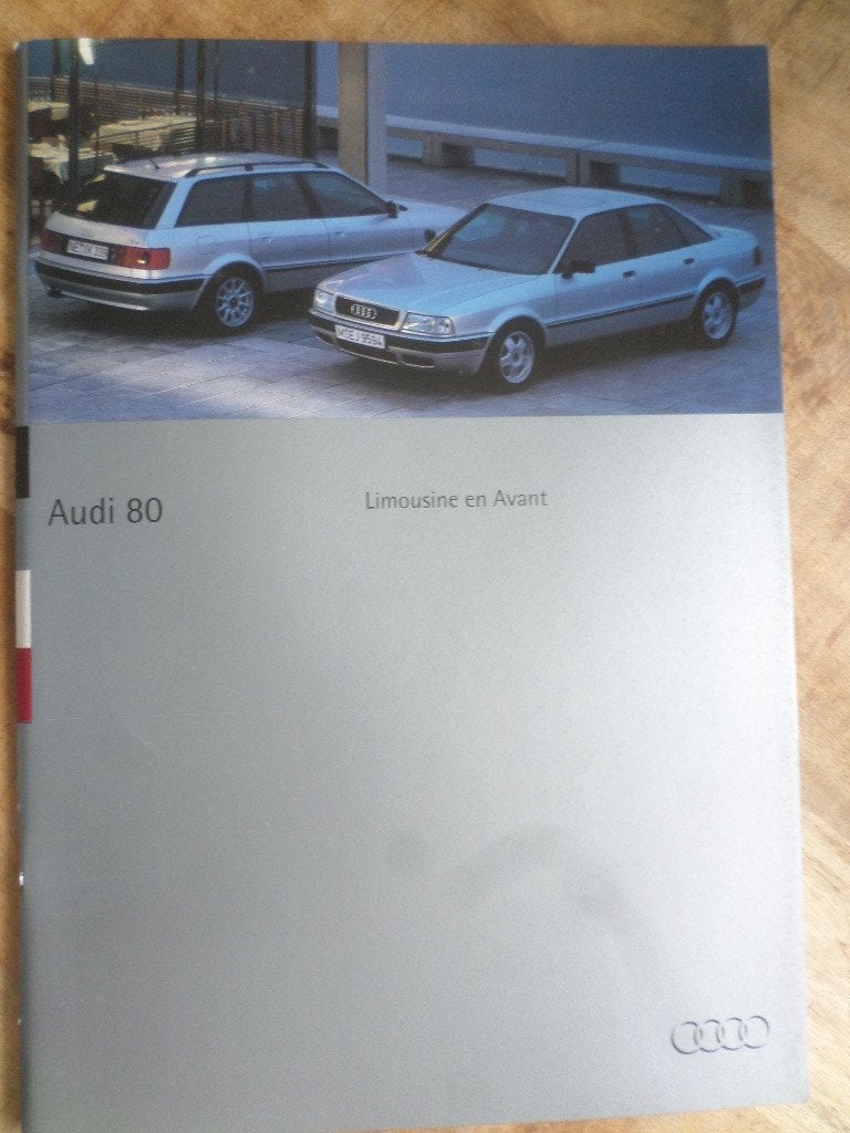 Audi 80 Berline & Avant 1994 Brochure, Ophalen of Verzenden, Zo goed als nieuw, Audi