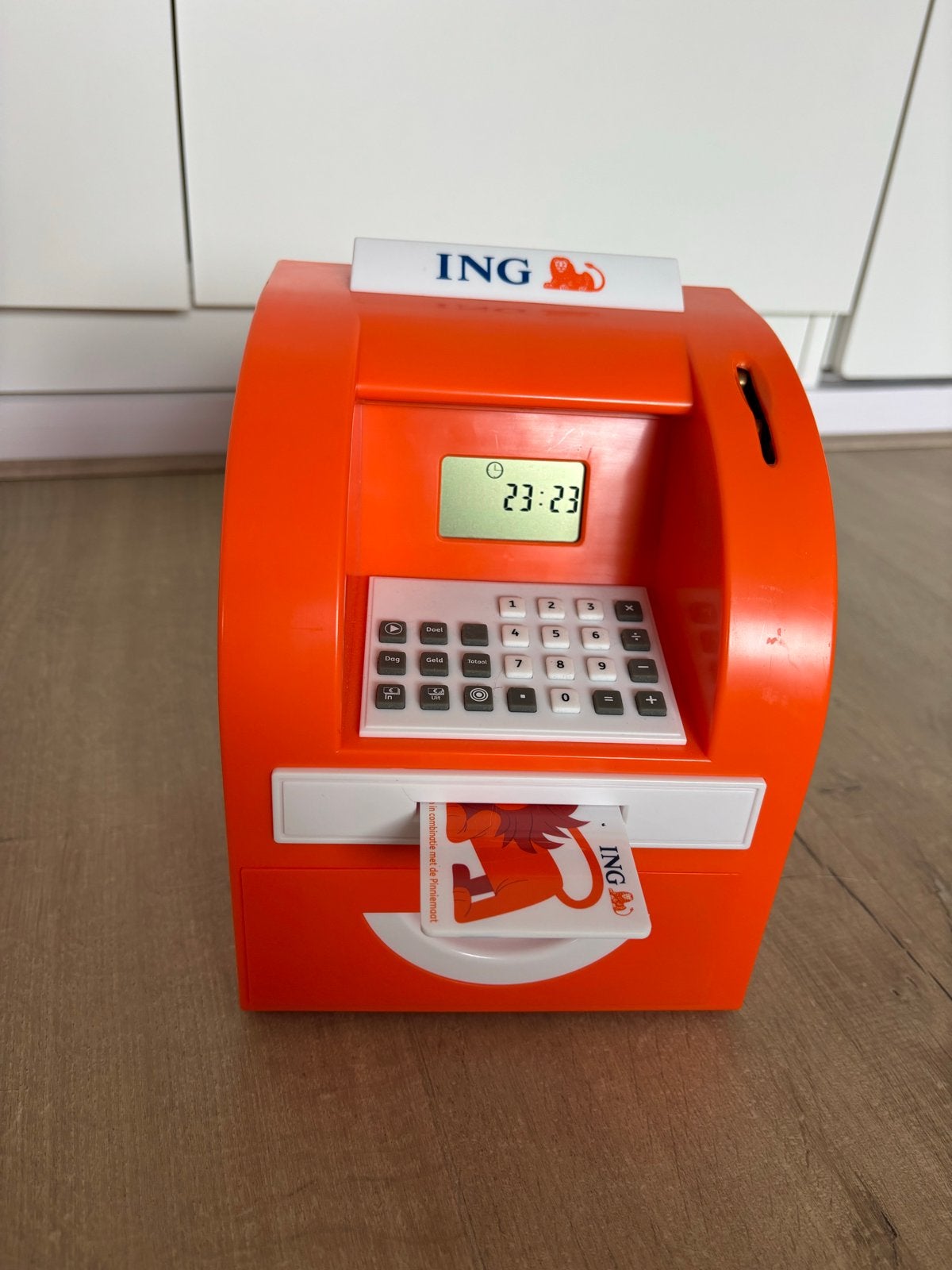 ING Pinniemaat spaarpot, Ophalen of Verzenden, Gebruikt, Jongen of Meisje