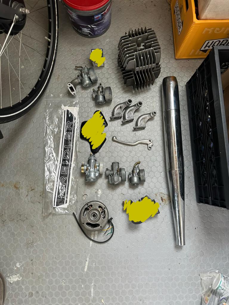 Onderdelen kreidler carburateur cilinder ontsteking stickers, Fietsen en Brommers, Ophalen of Verzenden, Gebruikt, Carburateur