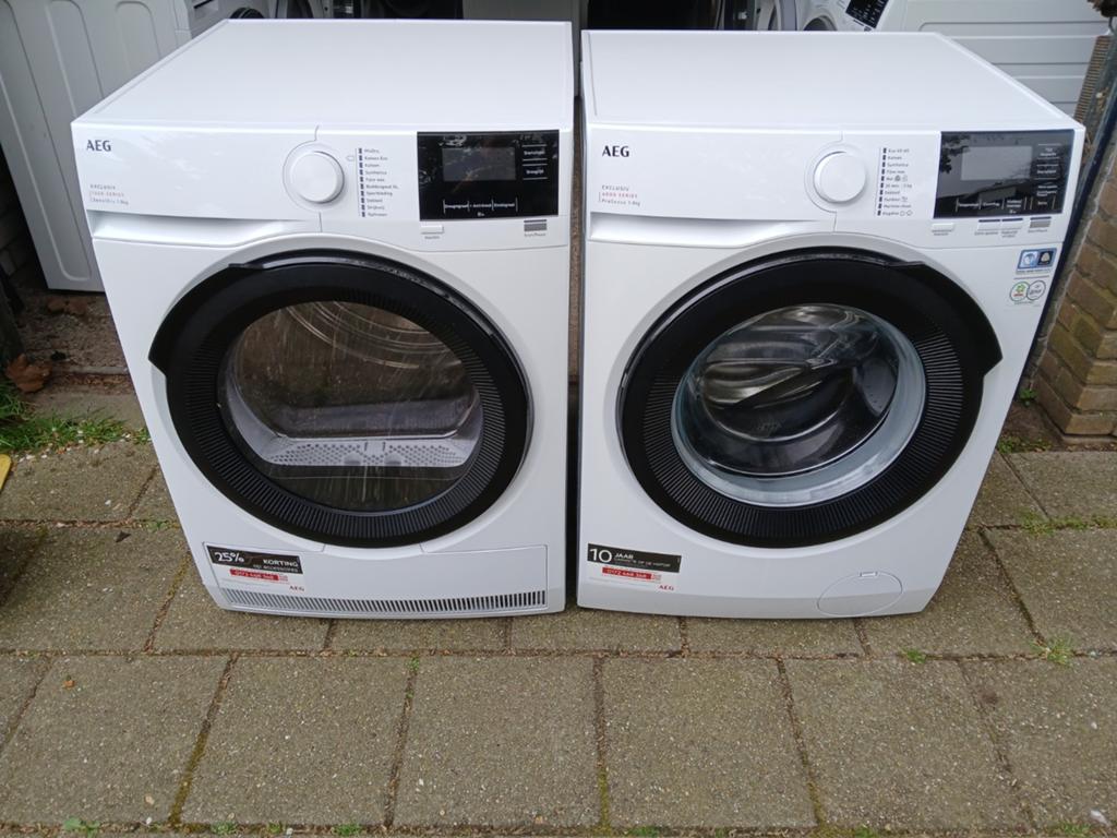 Wasmachine/warmtepompdroger set! 1400rpm 8kg! 2024! A+++, Ophalen, 1200 tot 1600 toeren, Minder dan 85 cm, 8 tot 10 kg
