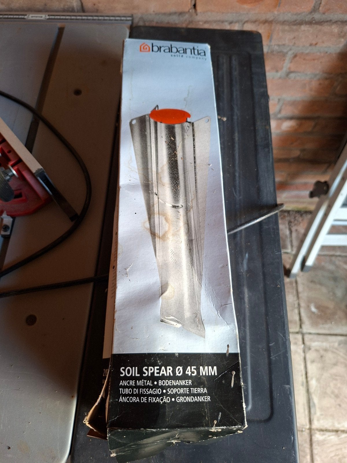 Brabantia Grondanker voor droogmolen Ø 45 mm, Tuin en Terras, Ophalen, Nieuw