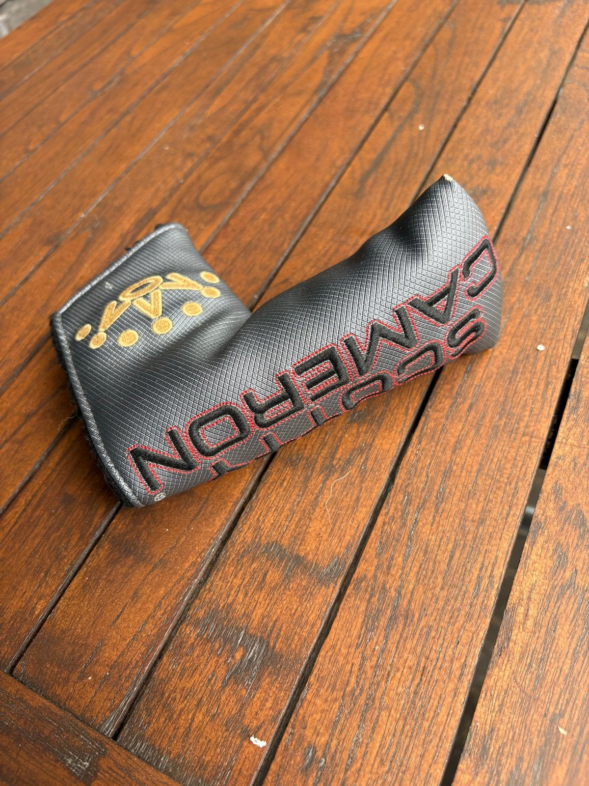 Scotty Cameron Putter Headcover - Zwart/Goud, Ophalen of Verzenden, Gebruikt, Overige typen, Overige merken