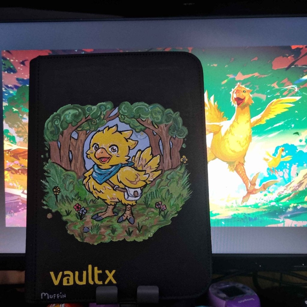 vault X Hand geschilderde binder. Chocobo thema., Ophalen of Verzenden, Nieuw, Overige typen