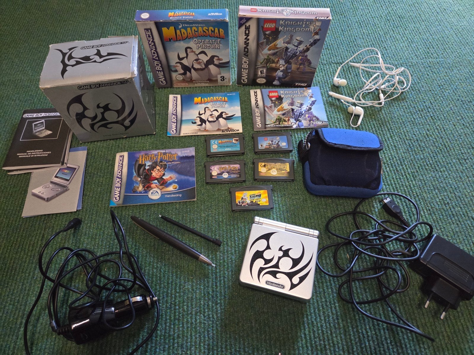 Gameboy Advance sp, Limited edition, zeer complete set, Spelcomputers en Games, Spelcomputers | Nintendo Game Boy, Gebruikt, Game Boy Advance SP