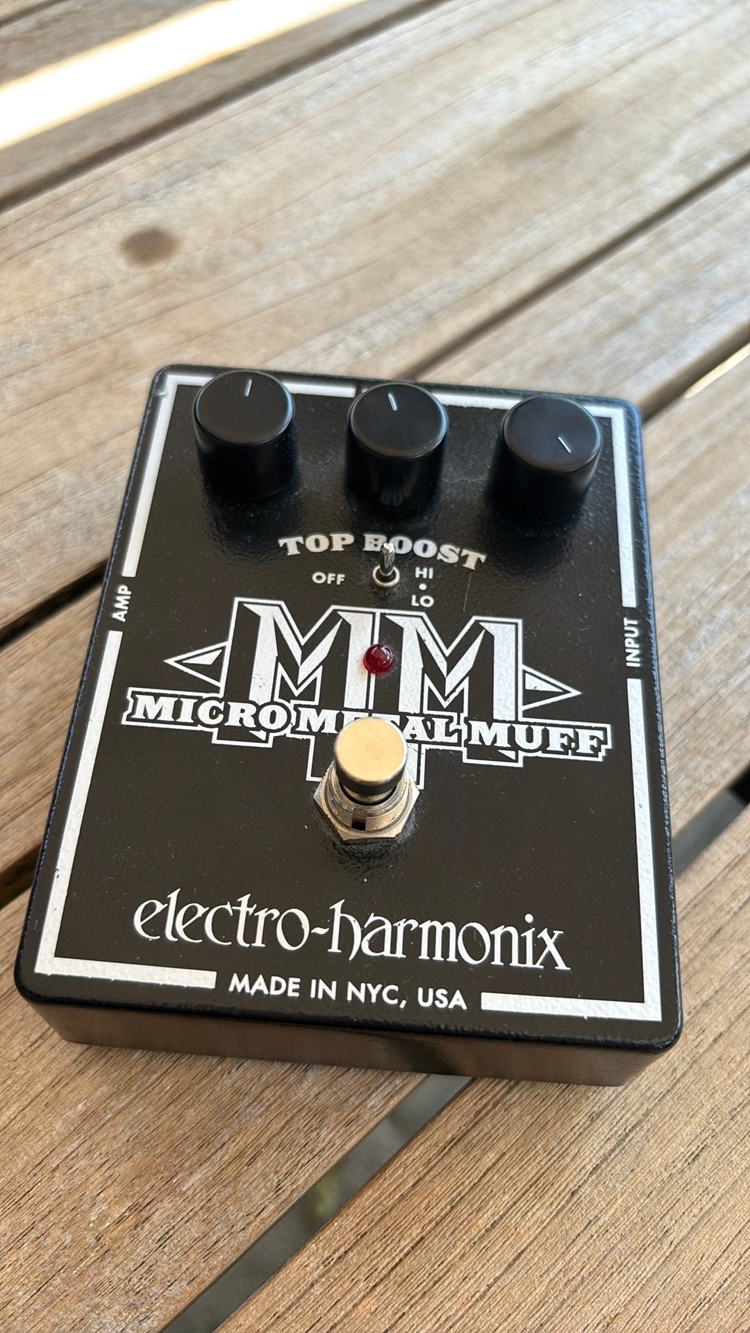 Electro Harmonix MicroMetal Muff Top Boost, Muziek en Instrumenten, Effecten, Gebruikt, Ophalen of Verzenden