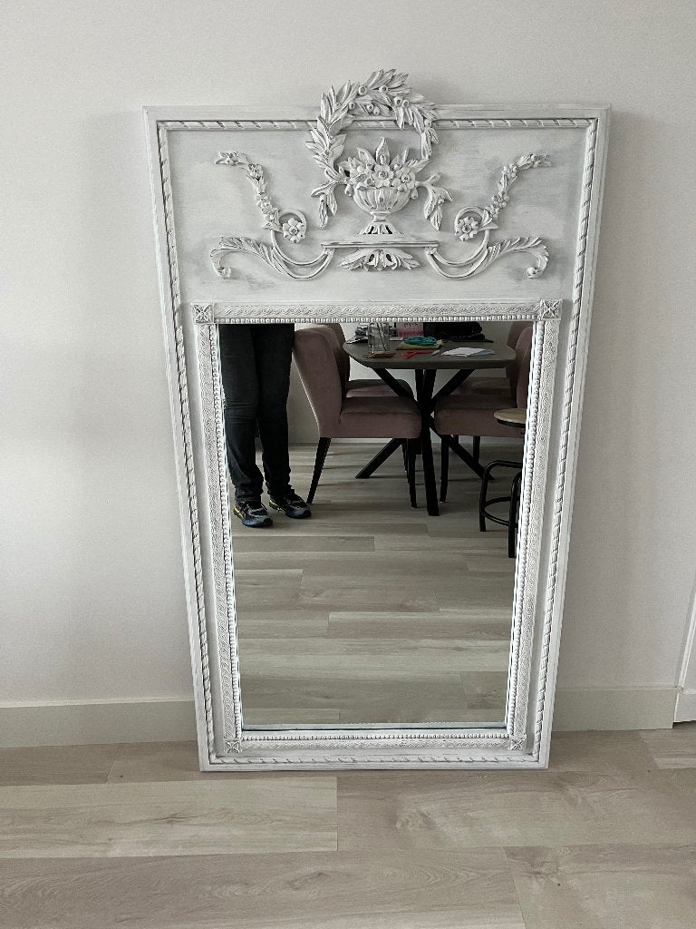 Prachtige landelijke spiegel, Huis en Inrichting, Woonaccessoires | Spiegels, Ophalen, 100 tot 150 cm, Zo goed als nieuw, 75 tot 100 cm