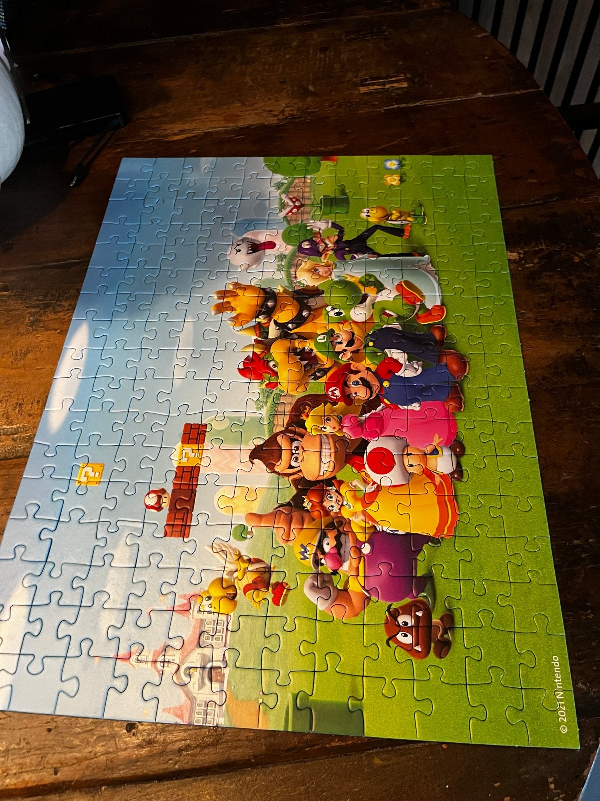 Ravensburger Super Mario XXL Legpuzzel 200 stukjes, Ophalen of Verzenden, Meer dan 50 stukjes, Zo goed als nieuw, 6 jaar of ouder