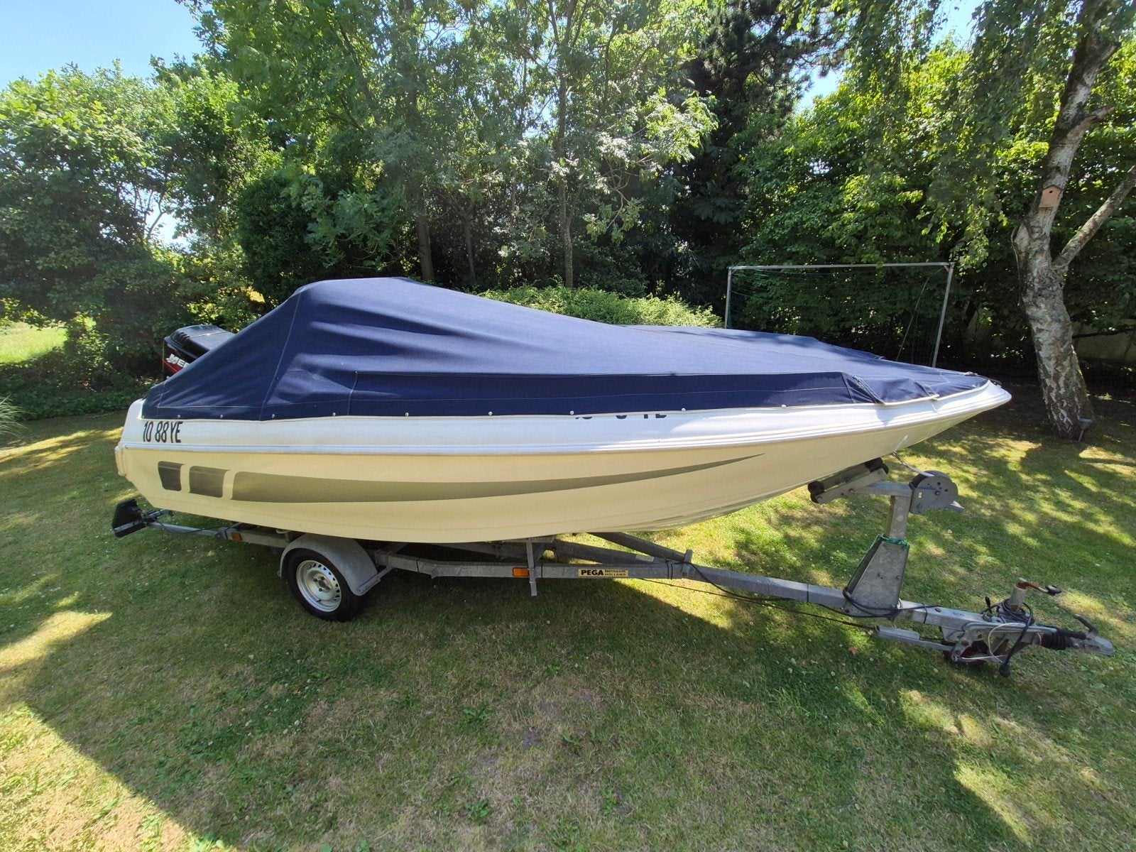 Quicksilver 500 met 75 pk Mercury en Pega kanteltrailer, Ophalen of Verzenden, Quicksilver, Buitenboordmotor, Zonnedek
