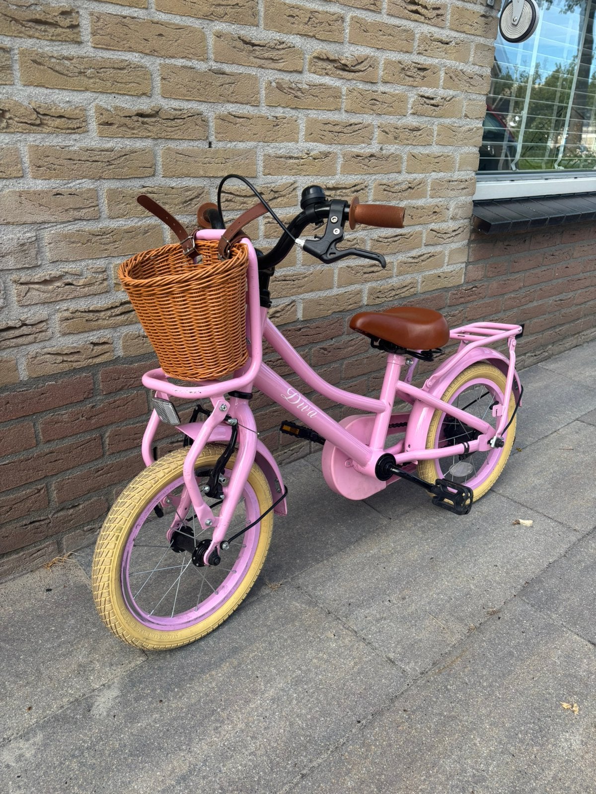 Spirit Diva meisjes fiets 14inch, Fietsen en Brommers, Ophalen, Gebruikt, Terugtraprem, 14 inch of minder