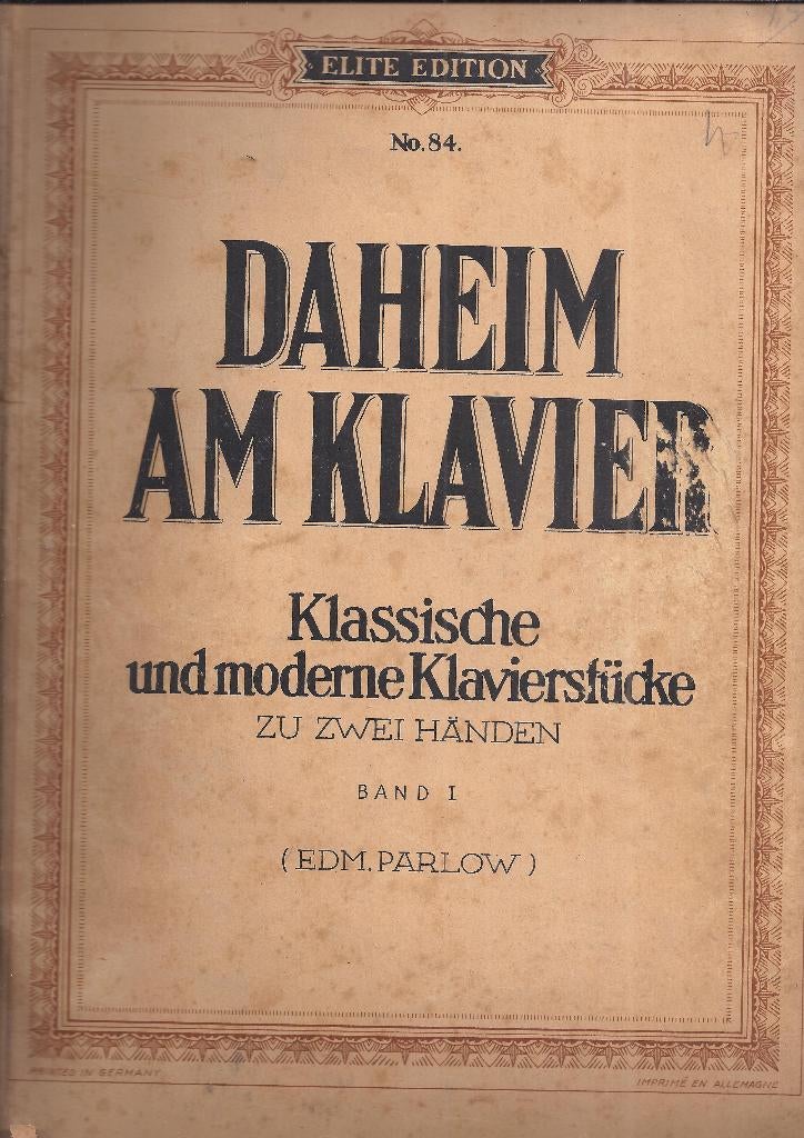Bo995 bladmuziek moderne en klassieke piano - stukken, Gebruikt, Klassiek, Ophalen of Verzenden, Artiest of Componist