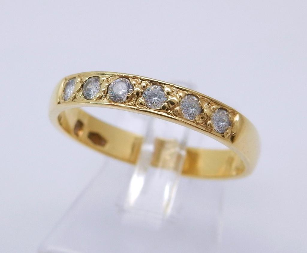 18 karaat Gouden Alliance Rij-Ring Dames Ring M 16.75, Jw, Verzenden, Nieuw, Kleiner dan 17