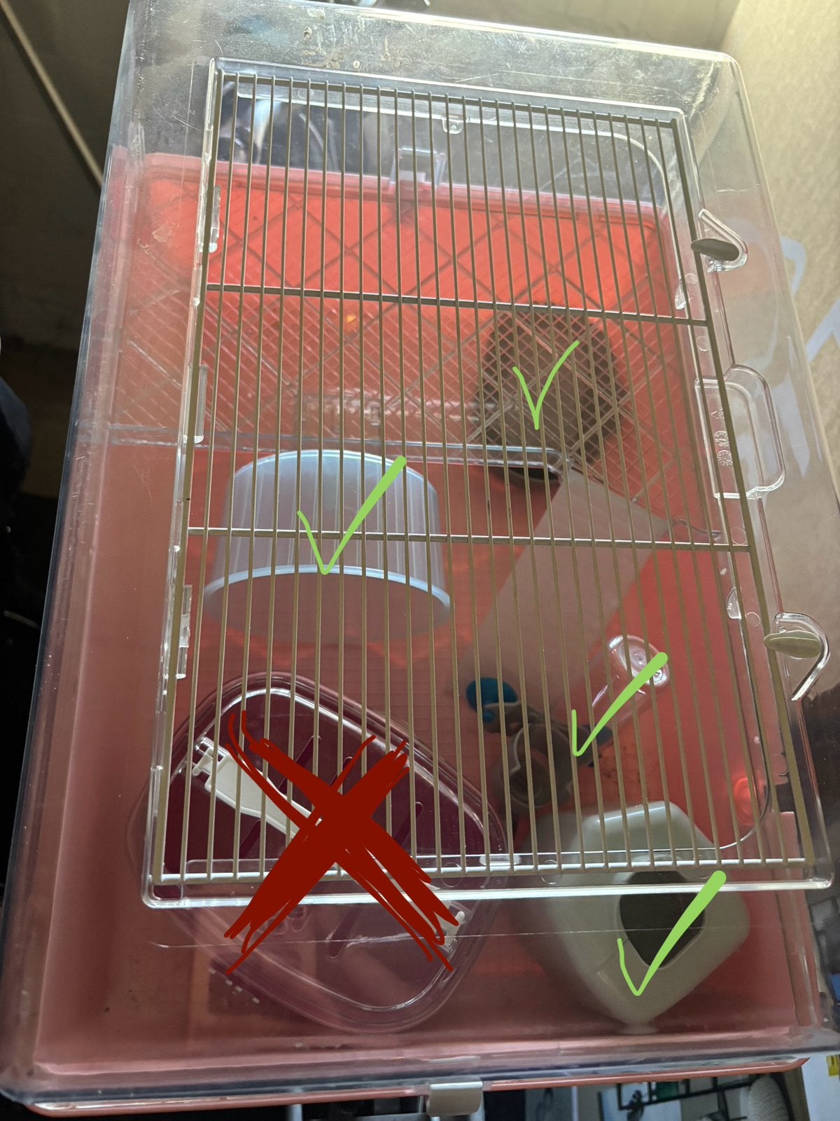 Hamsterkooi - hok, Minder dan 75 cm, Zo goed als nieuw, Ophalen, Minder dan 60 cm