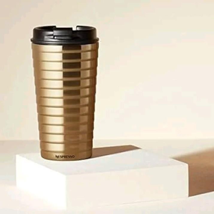 Nespresso Touch Golden Travel Mug – Limited Edition, Ophalen of Verzenden, Nieuw, Metaal