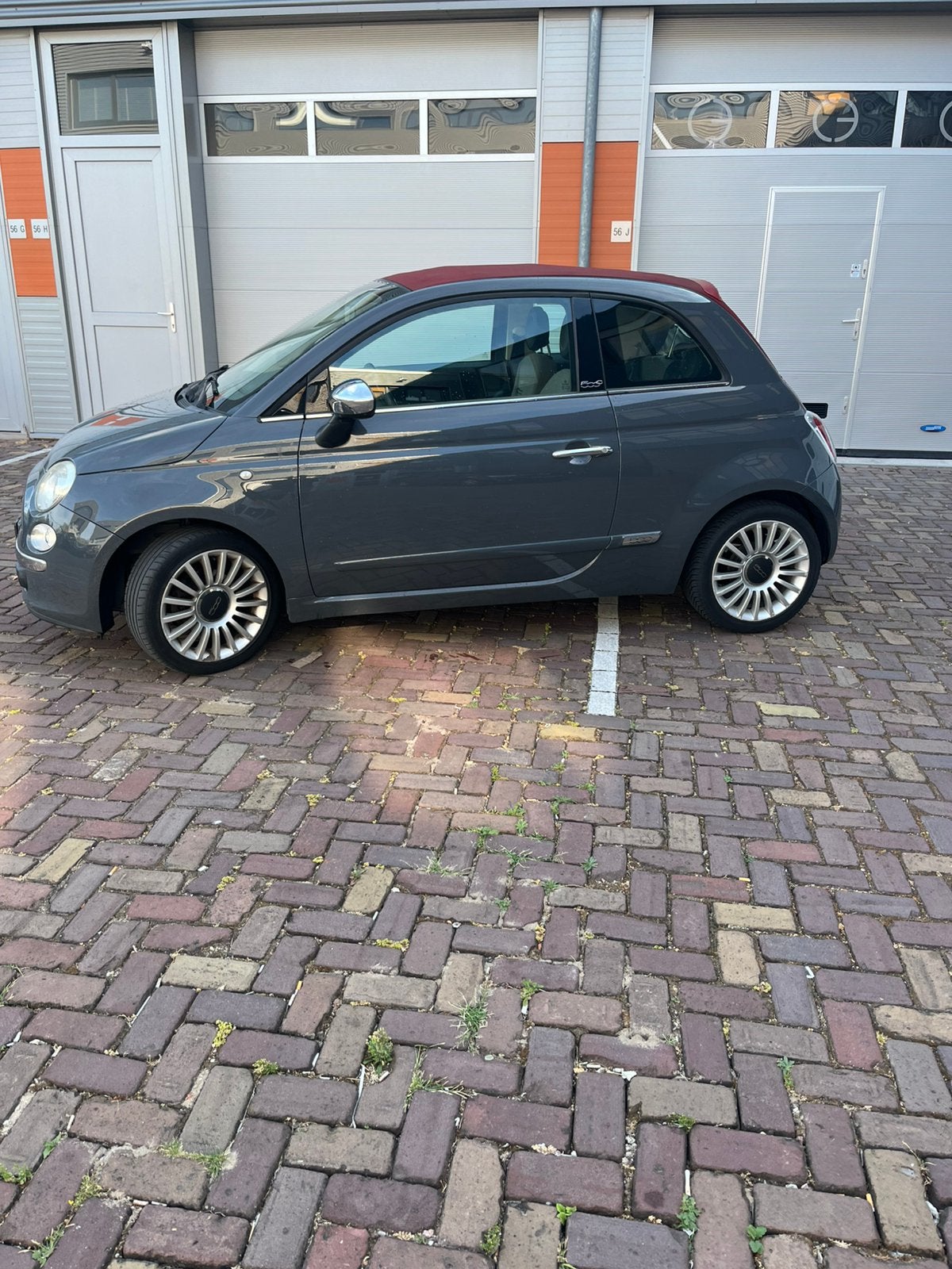 Fiat 500 0.9 Twinair 2011 Grijs, Auto's, Fiat, 31 €/maand, Cabriolet, 24 km/l, Grijs